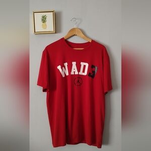 Jordan T shirts for men WADE  Size XL Color Red Dry Fit  Good Condition Vintage